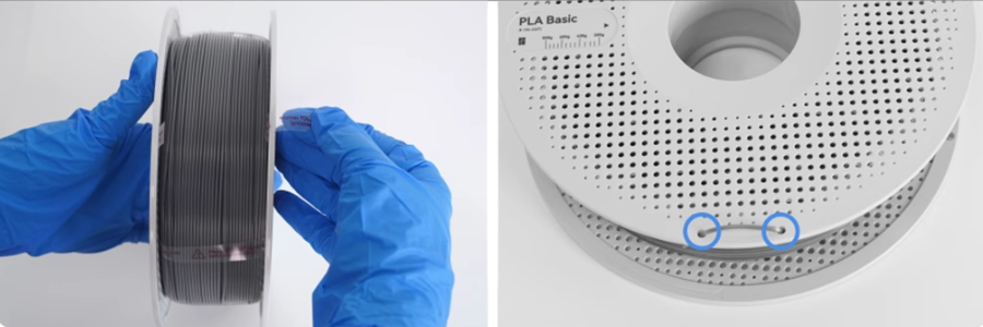 Step 3: Secure the filament